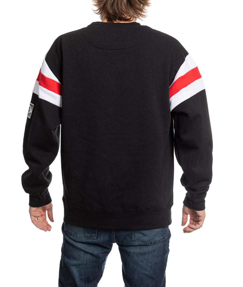 Detroit Red Wings Varsity Retro Style Crewneck Sweater-3