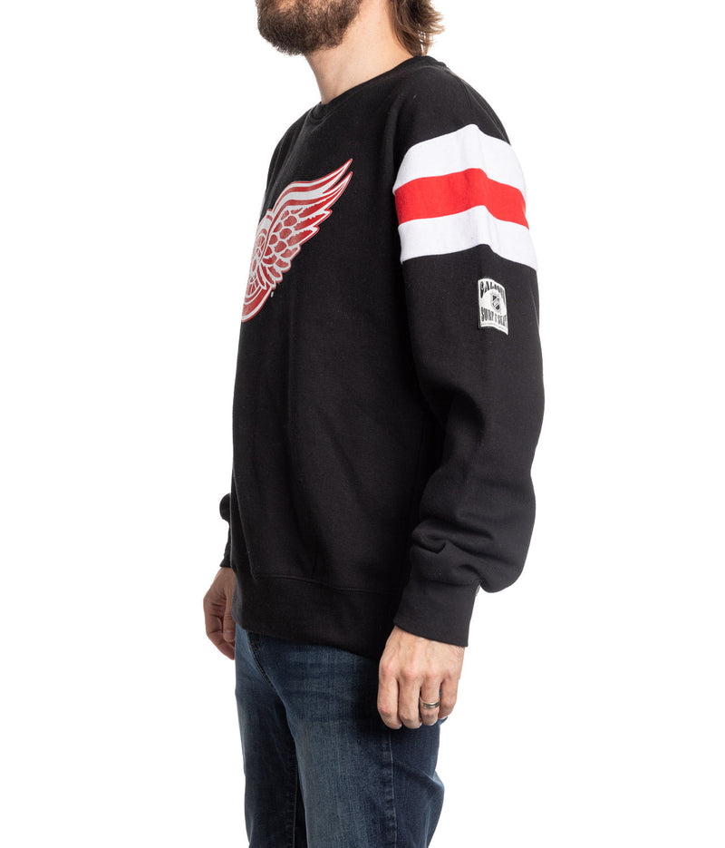 Detroit Red Wings Varsity Retro Style Crewneck Sweater-2