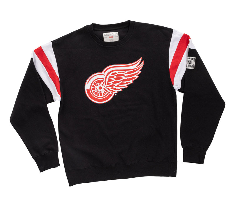 Detroit Red Wings Varsity Retro Style Crewneck Sweater-5