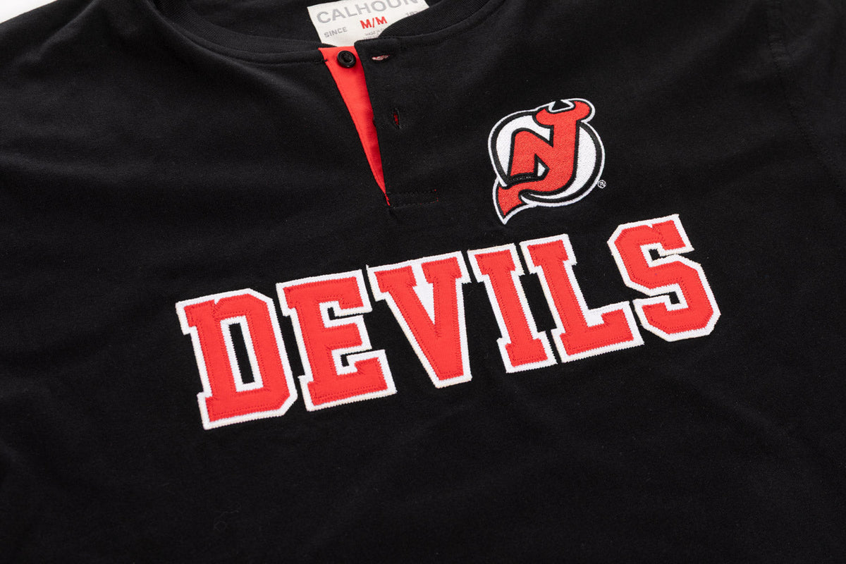 New Jersey Devils Long Sleeve Henley-3