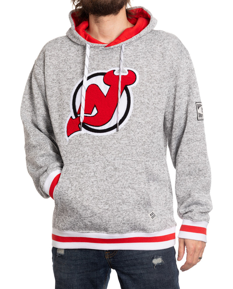 New Jersey Devils "Muskoka Style" Premium Chenille Woven Logo Hoodie-1