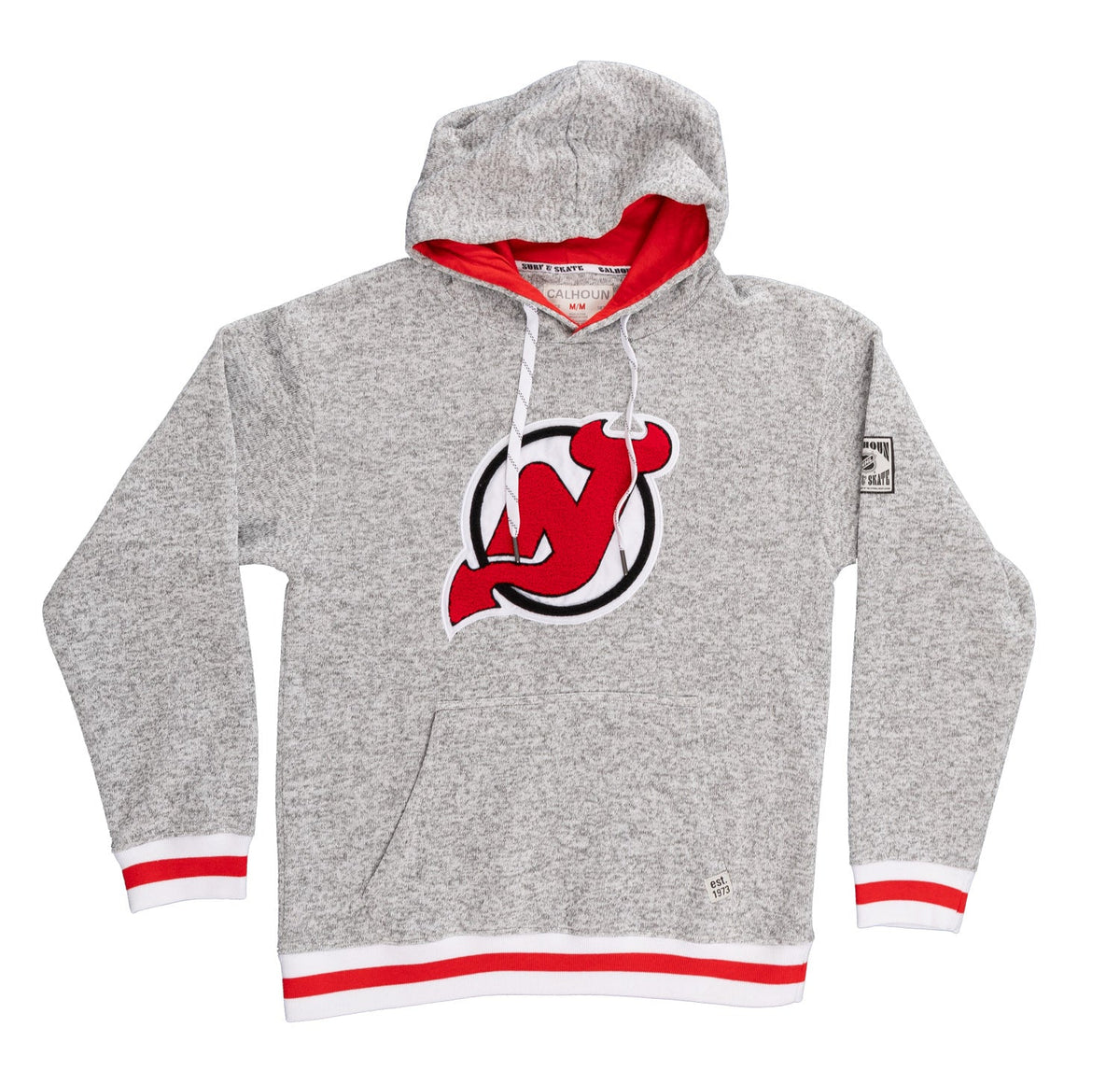 New Jersey Devils "Muskoka Style" Premium Chenille Woven Logo Hoodie-5