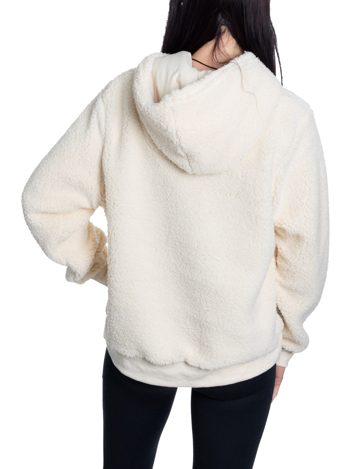 New Jersey Devils Ladies Sherpa Hoodie with Premium Chenille Logo-4
