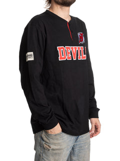 New Jersey Devils Long Sleeve Henley-5