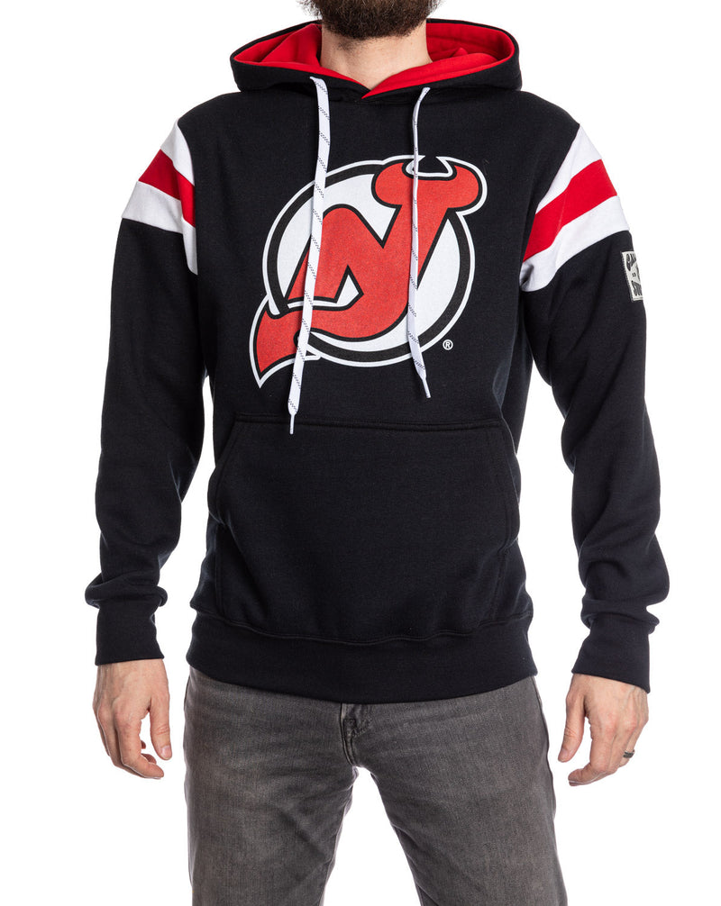 New Jersey Devils Varsity Retro Style Hoodie-1