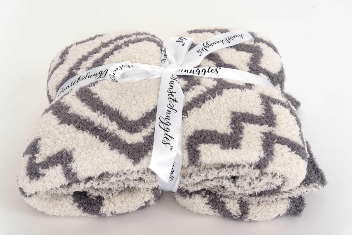 Baby's Breath & Volcanic Glass Diamond Tile Toddler Baby Blanket-2