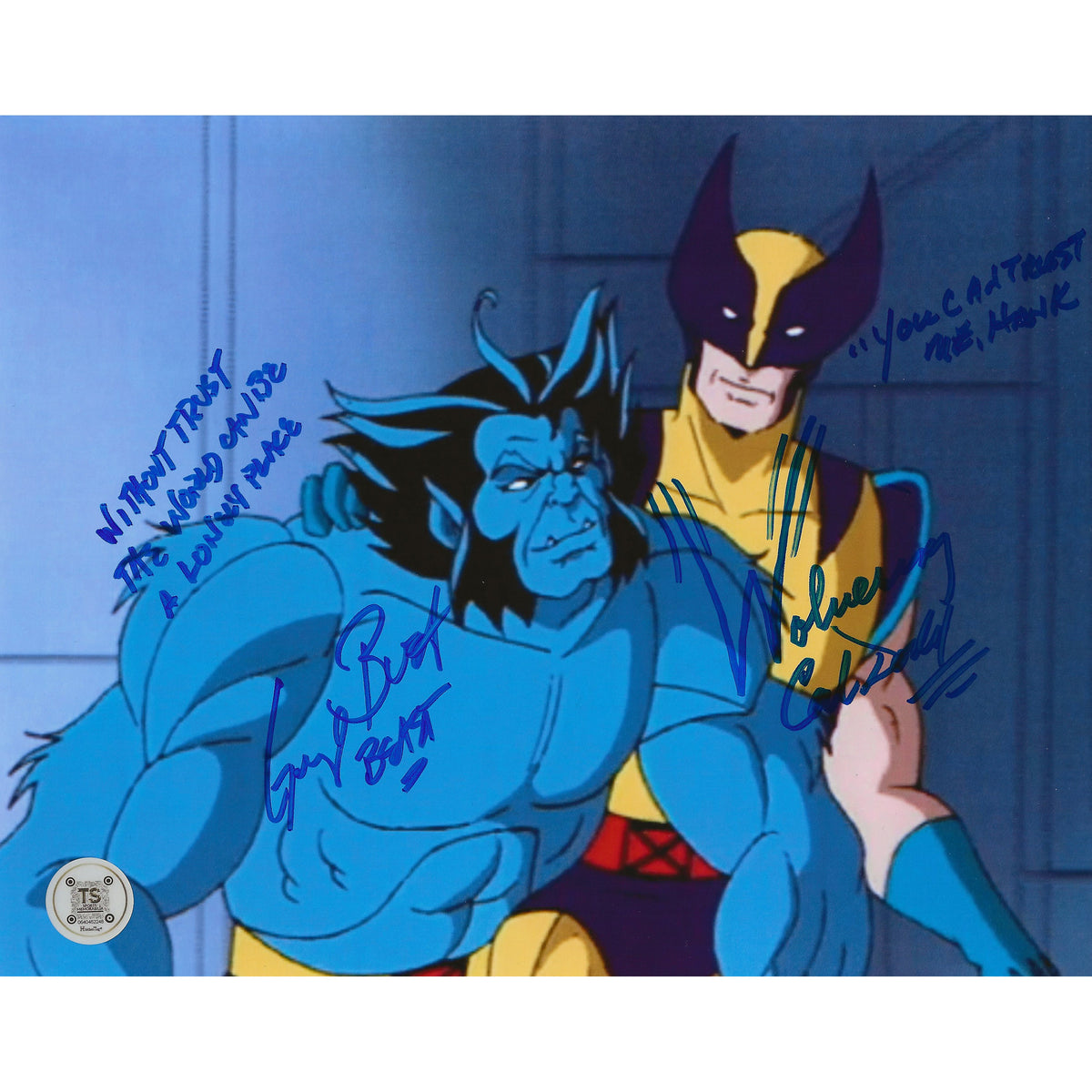Cal Dodd & George Buza Autographed X-Men Wolverine & Beast 8x10 Photo Inscribed-1