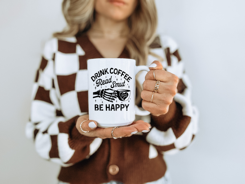 Drink Coffee and Read Smut Ceramic Mug | Bookish Mug-1