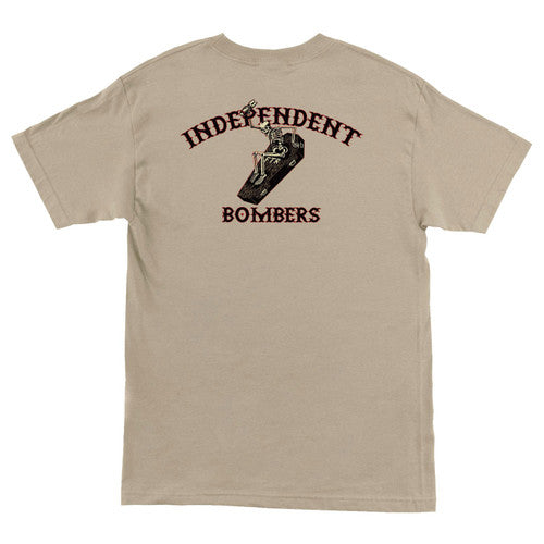 Independent 'Bombers' Tee - Beige-1