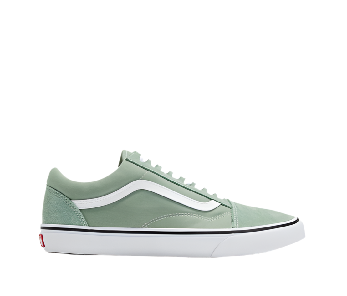 Vans 'Old Skool' Shoes - Shale Green/True White-1