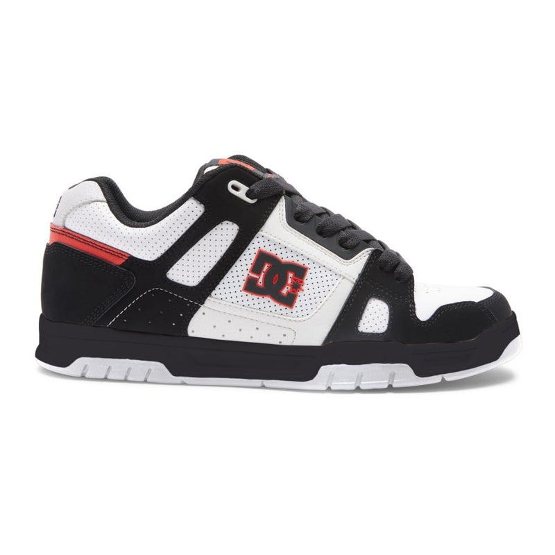 DC Shoes 'Stag' Shoes - White/Black/Red-1