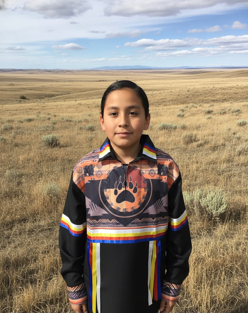 Bear paw Youth Ribbon shirt-6