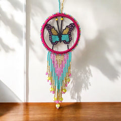 Red and Golden Butterfly Dream Catcher-1