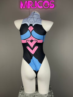 Crotchless Anime Cosplay BodySuit Lingerie Costume-3