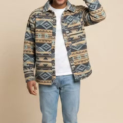 Blue and Cream Grand Canyon Jacket (Unisex)-4