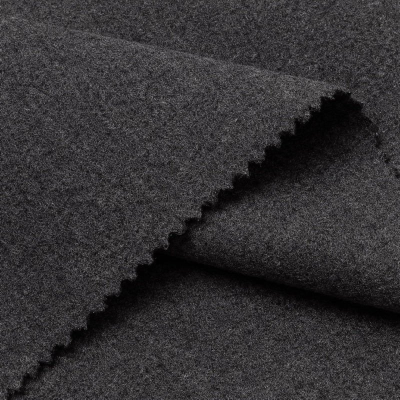 Heavyweight Melton Wool Fabric - 60% Wool Blend - By The Metre-22