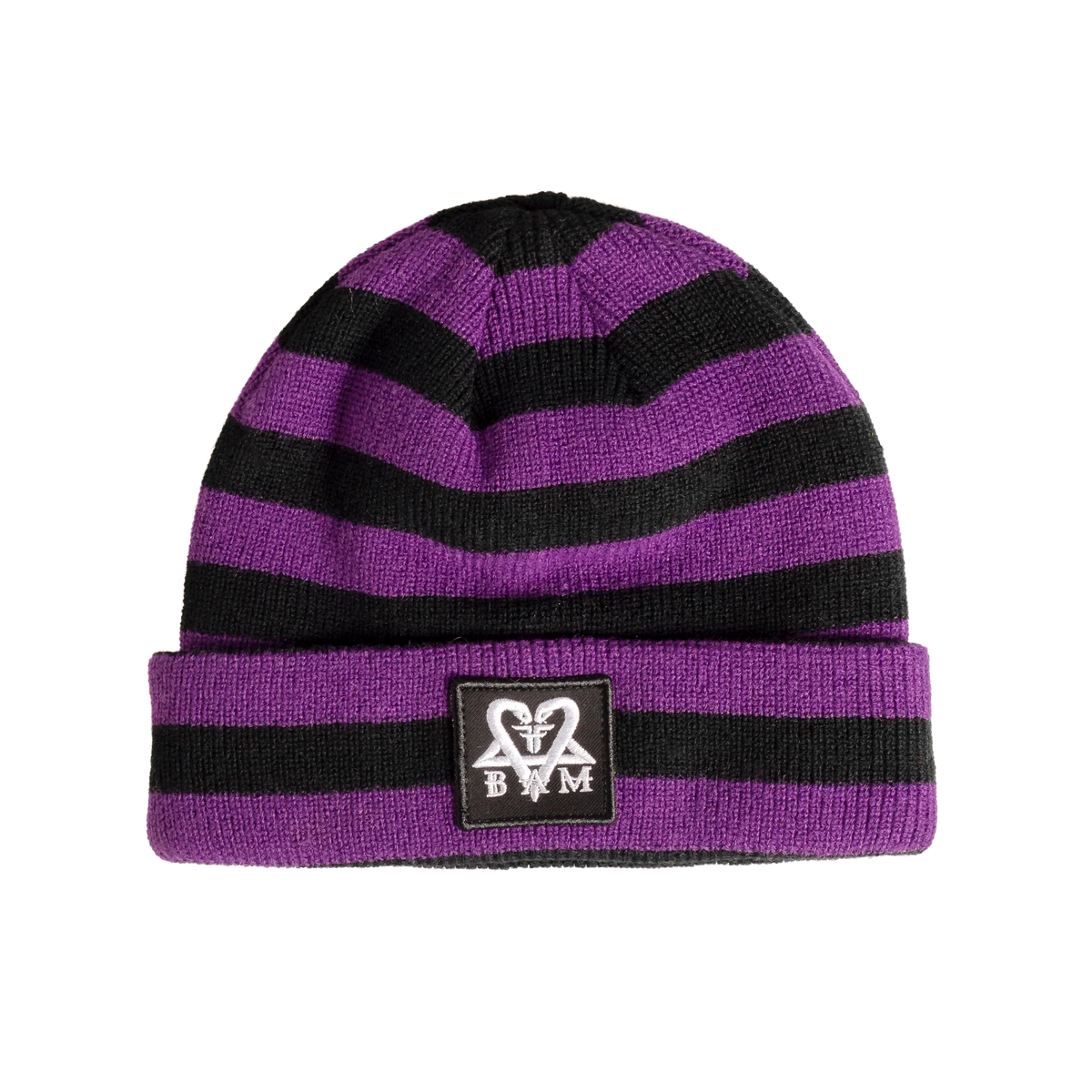Fallen x Bam Margera 'Striped' Beanie - Purple/Black