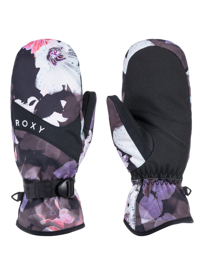 Roxy 'Jetty' Snow Mittens - Black (Women’s)-1