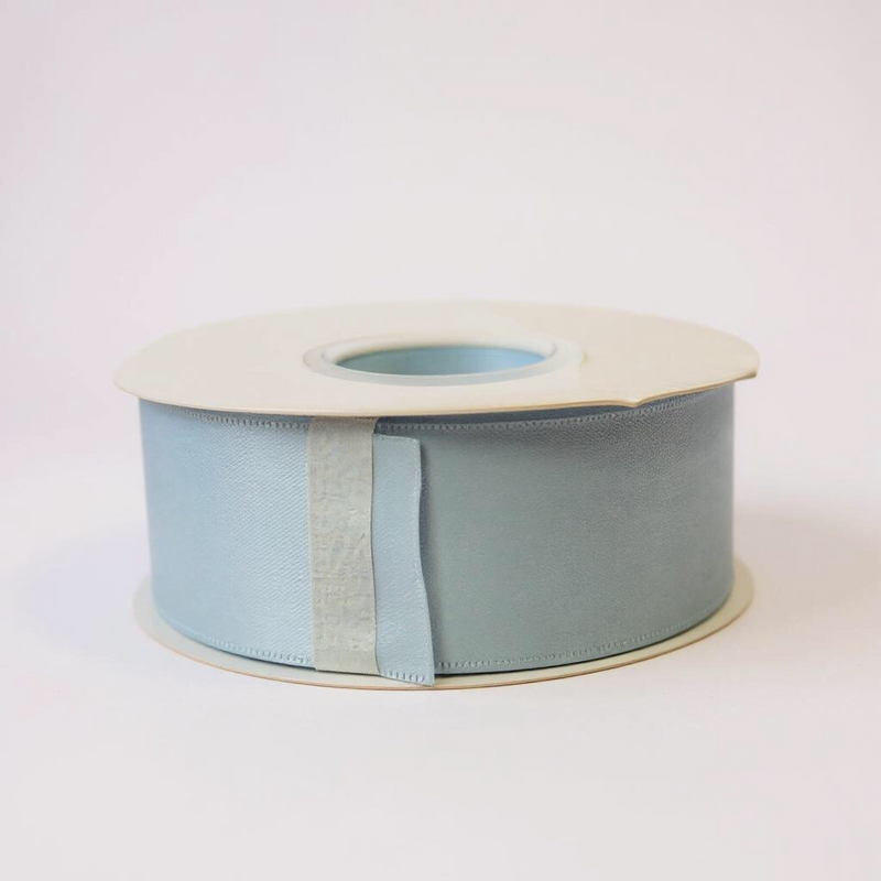 Satin Ribbon Double Face-Light Blue #305-3.8 cm Wide-2