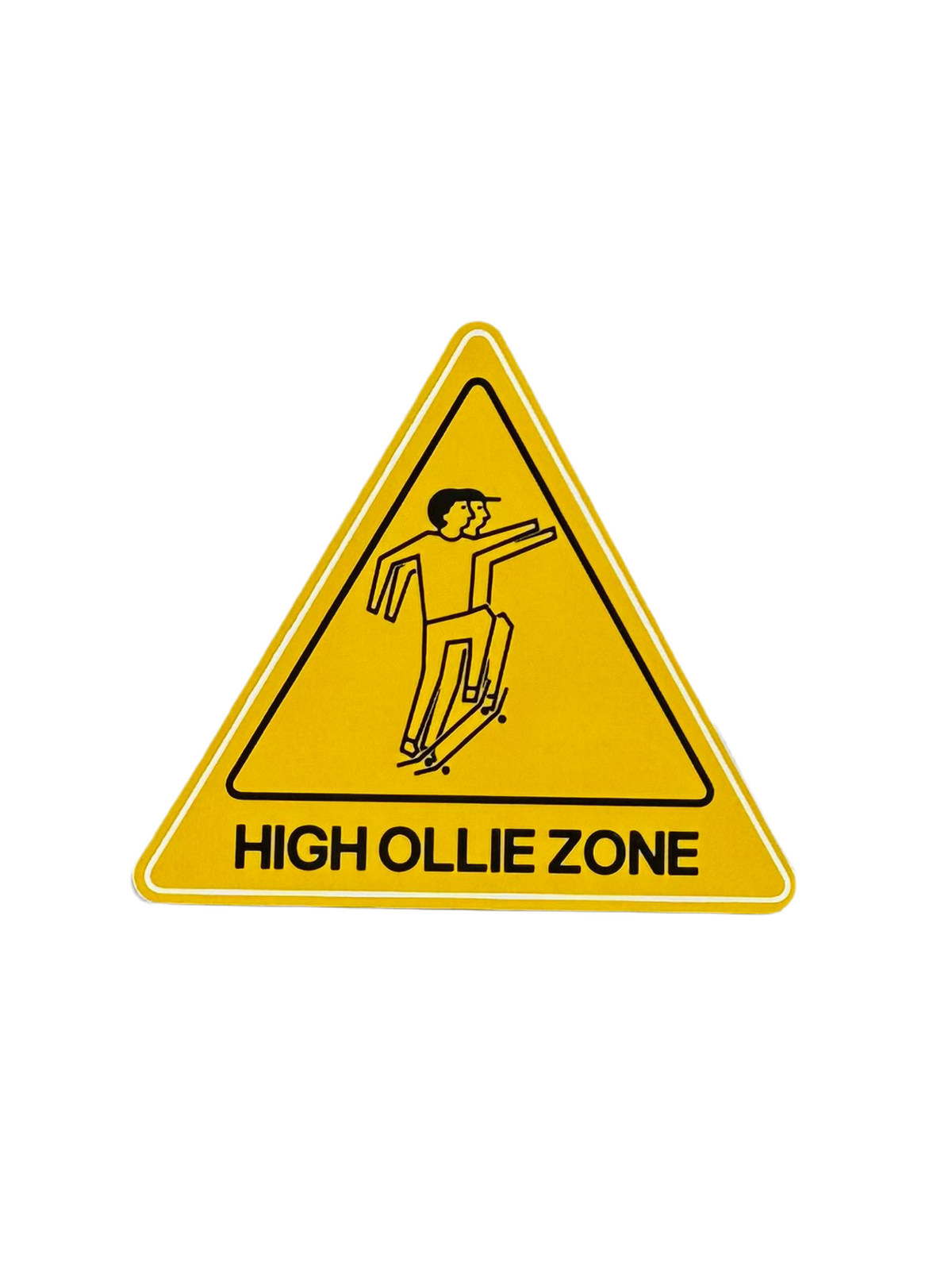 Mehrathon 'High Ollie Zone' Sticker - Yellow