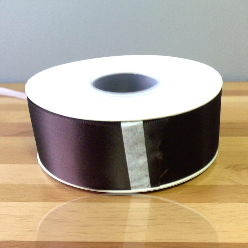 Satin Ribbon Double Face-Black #860-3.8 cm Wide-1