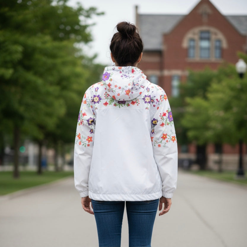 Creamflower Windbreaker (Beige)-3