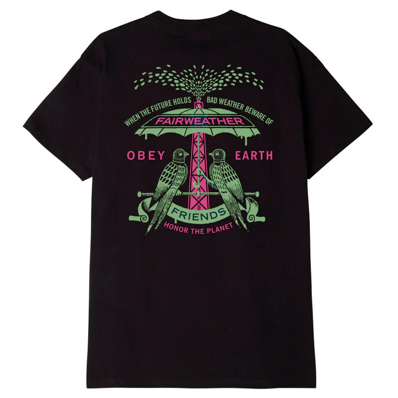 Obey 'Fairweather Friends' Tee - Black-2