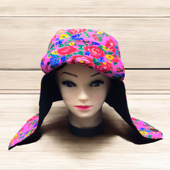 Pink Kookum Hat with Drop-Down Ears-5