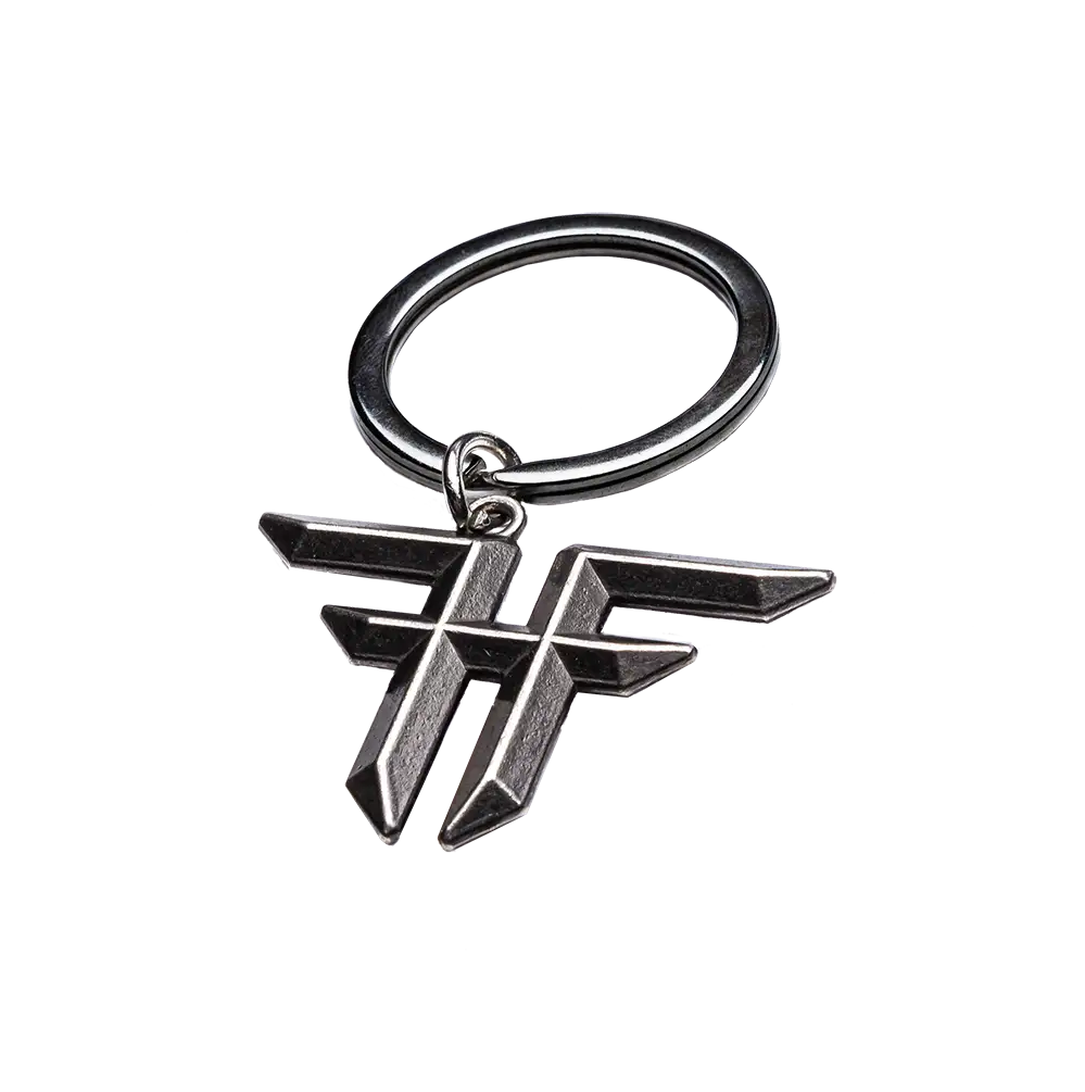 Fallen 'Trademark' Key Ring - Silver-1
