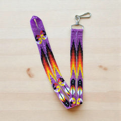 Light Purple Native Beaded Lanyard-2