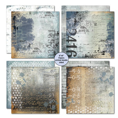 3Quarter Designs Eclectic Clocks 6x6 Paper Pack-2
