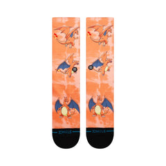 Stance x Pokémon 'Charizard' Crew Socks - Orange-2