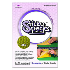 Ecstasy Crafts Sticky Specks Micro Adhesive 8 A5 Sheets-1