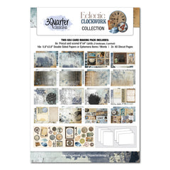 3Quarter Designs Eclectic Clocks 6x4 Card Pack-1