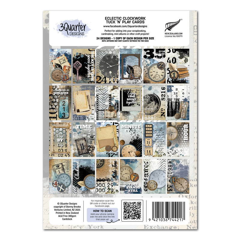 3Quarter Designs Eclectic Clocks - Tuck N Play Cards-2