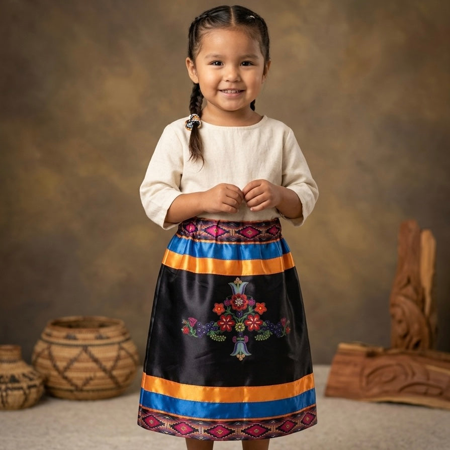 Infants Floral Ribbon Sk
