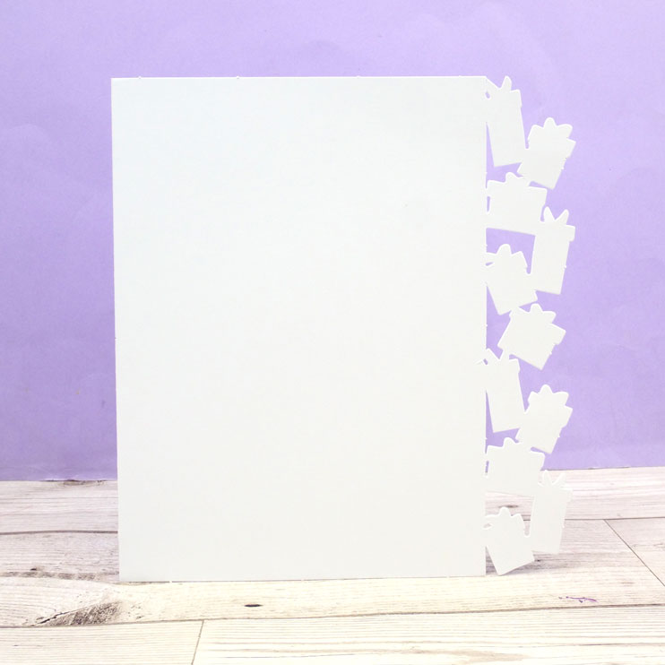Festive Fancy-Edge Card Blanks - Gift Boxes-1
