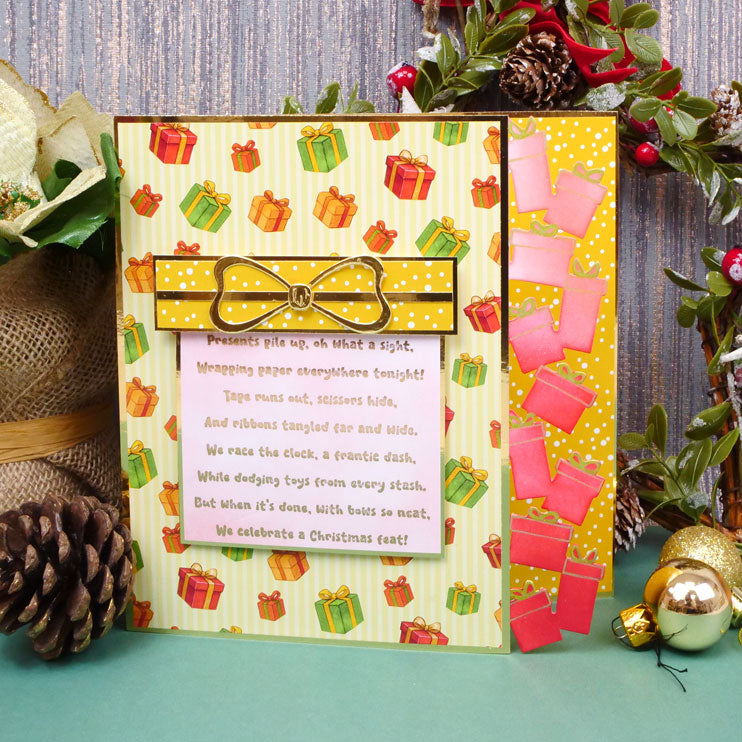 Festive Fancy-Edge Card Blanks - Gift Boxes-4