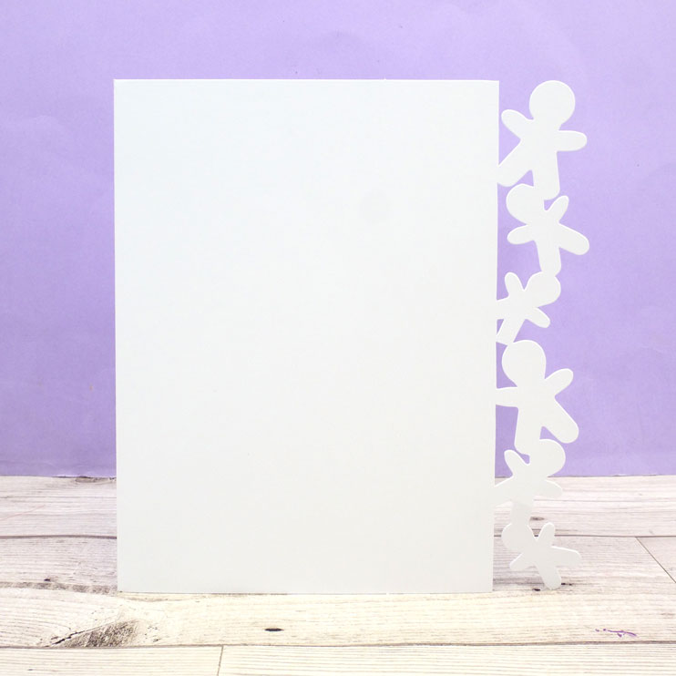 Festive Fancy-Edge Card Blanks - Gingerbread Men-1