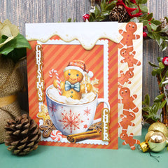 Festive Fancy-Edge Card Blanks - Gingerbread Men-4