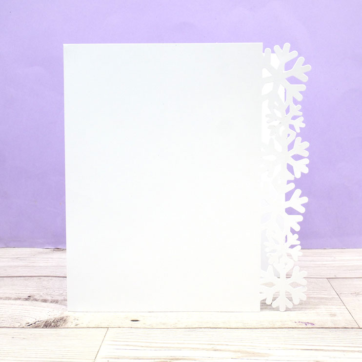 Festive Fancy-Edge Card Blanks - Snowflakes-1