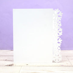 Festive Fancy-Edge Card Blanks - Snowflakes-1