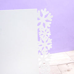 Festive Fancy-Edge Card Blanks - Snowflakes-2