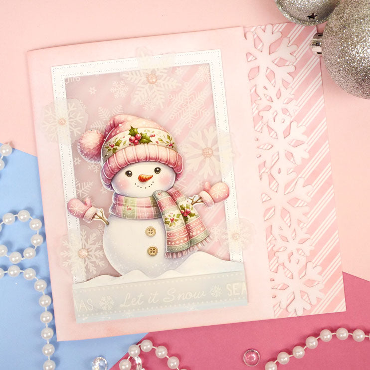 Festive Fancy-Edge Card Blanks - Snowflakes-6