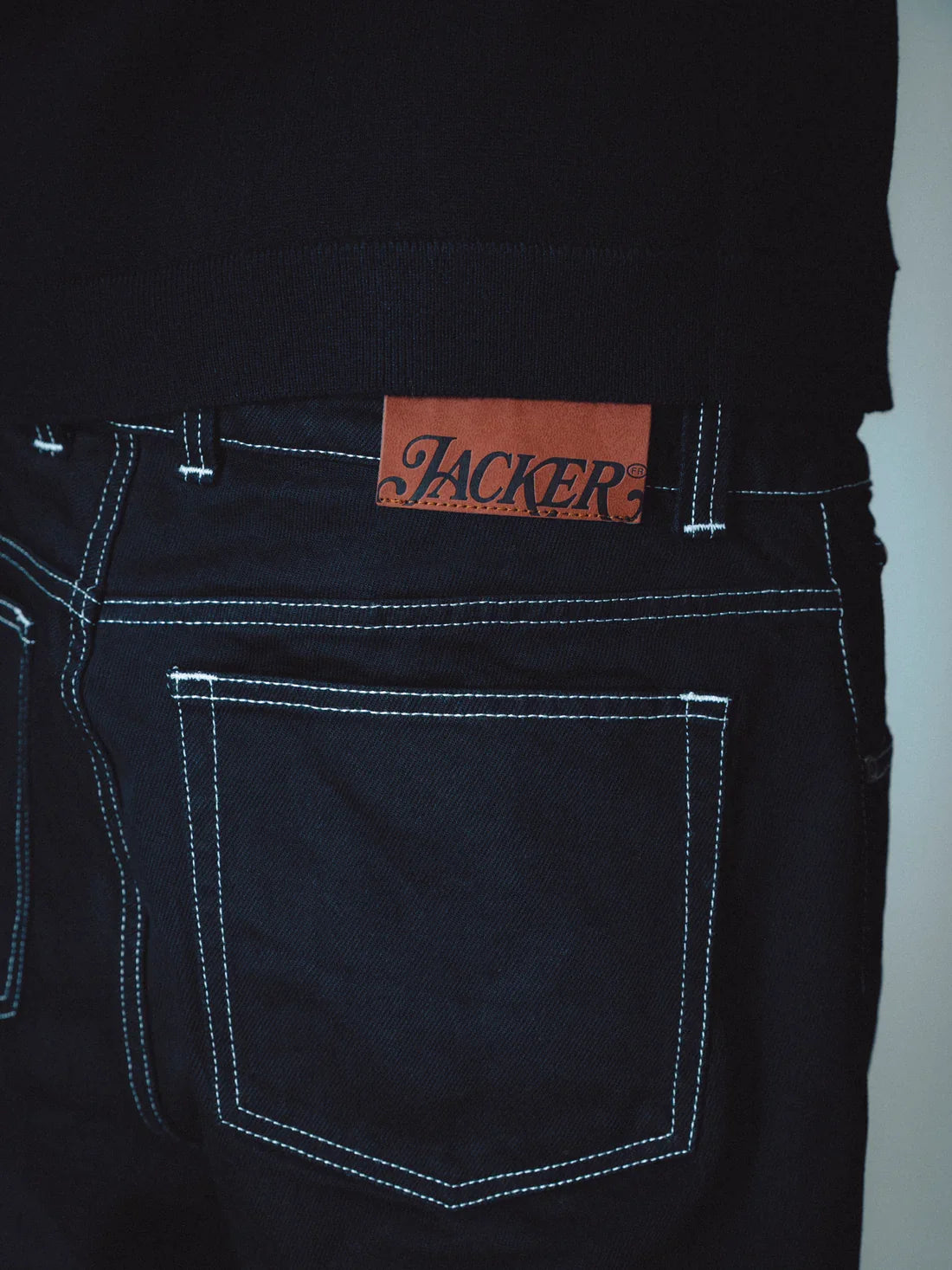 Jacker 'Classic Daily' Denim Pants - Black-5