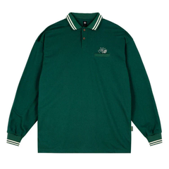 Magenta 'Slam Pique' L/S Polo - Green-1