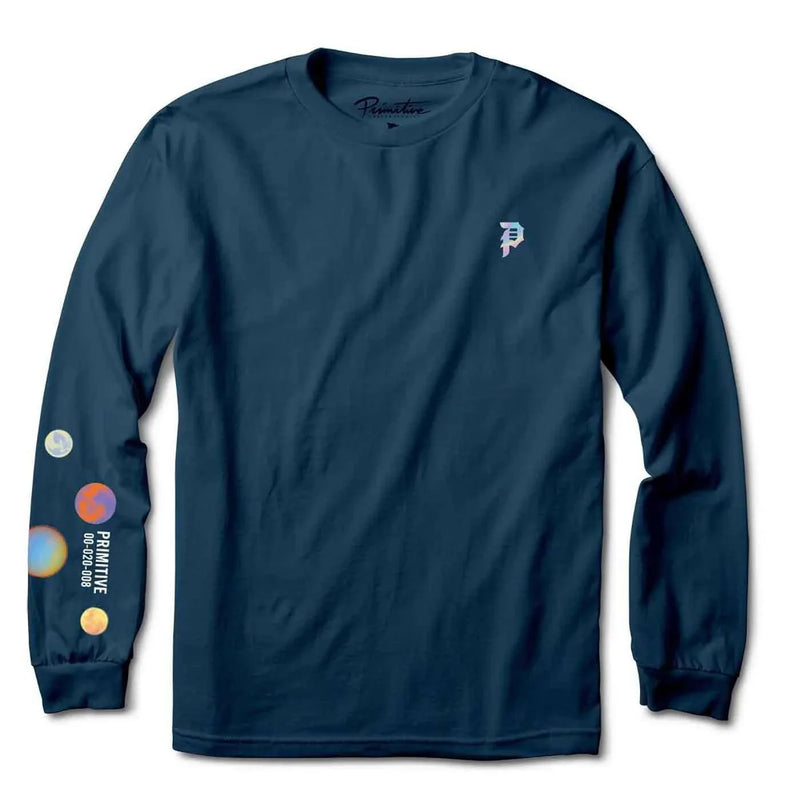 Primitive 'Contact' L/S Tee - Harbor Blue-1