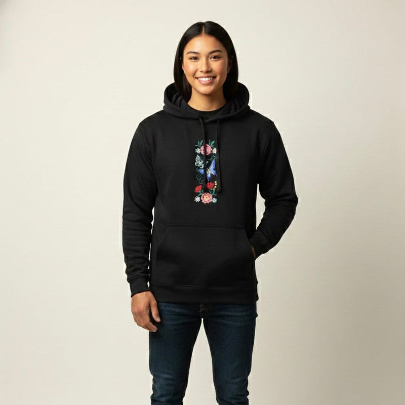 Embroidered Hoodies (Butterfly )-1