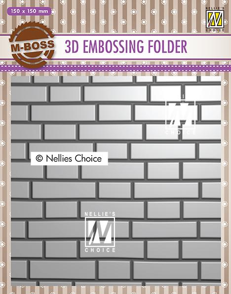 3D Embossing Folders Brick Wall-1