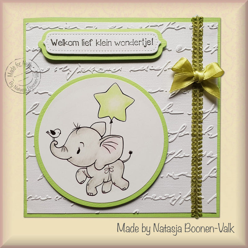 Nellie's Choice 3D Embossing Folder - Writing-2